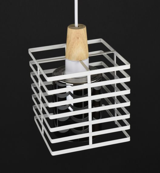 Люстра підвісна LOFT на 1 лампочку 27787 Білий 30-100х16х16 см. | Зображення 3