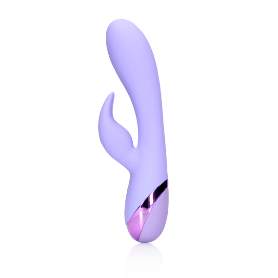 Вібратор-кролик Loveline лавандовий – 2 мотори, водонепроникний, з різними режимами | Зображення 4
