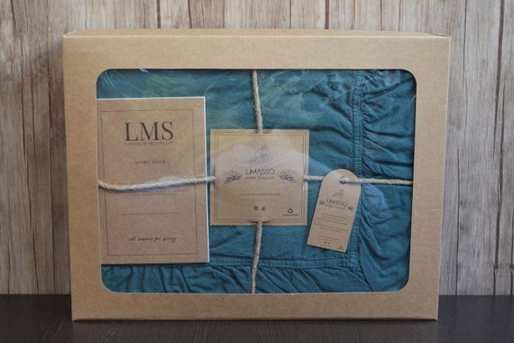 Постільна білизна Limasso Stonewashed Exclusive Ranforse 200 х 220 см Dark Green | Зображення 3
