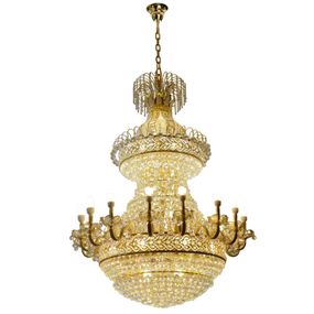 Люстра подвесная хрустальная с подсветкой LED E14 40W G (BCL-393S/47)