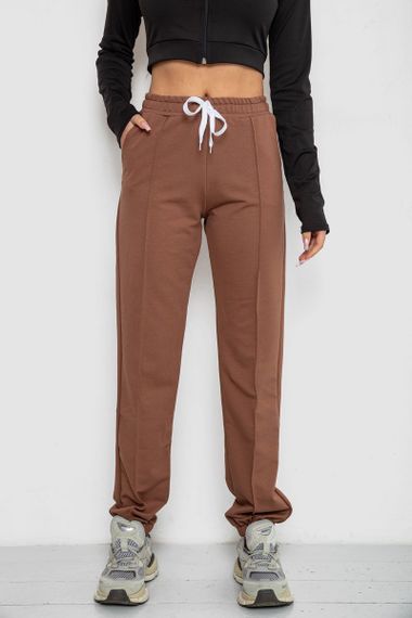 Спорт штани женские  -уценка, цвет темно-коричневый, 247R4670-1-U-9