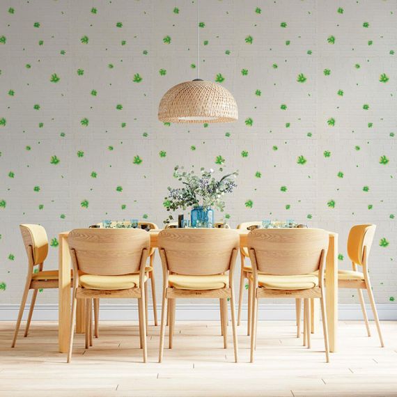 Панель стінова 3D 700х700х4мм Зелені квіти SW-00001976 | Зображення 4