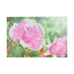 Алмазна мозаїка "Ніжність рожевих троянд" YAB14430 10х15 см