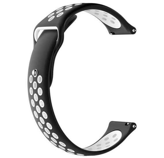 Спортивний ремінець Primo Perfor Sport годинника для Samsung Galaxy Watch 3 41mm (SM-R850) - Black&White | Зображення 1