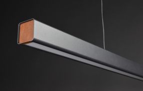 Люстра світлодіодна підвісна LED світильник для квартири на стелю лед 27351 Чорний 15-100х6х120 см.