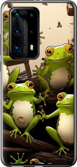 Чехол на Huawei P40 Pro Plus Жабки "5656u-1917-17620"