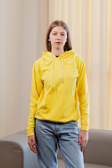 Худі для дівчинки (підлітковий) Носи своє 140 Жовтий (p-11009-119090) | Зображення 4