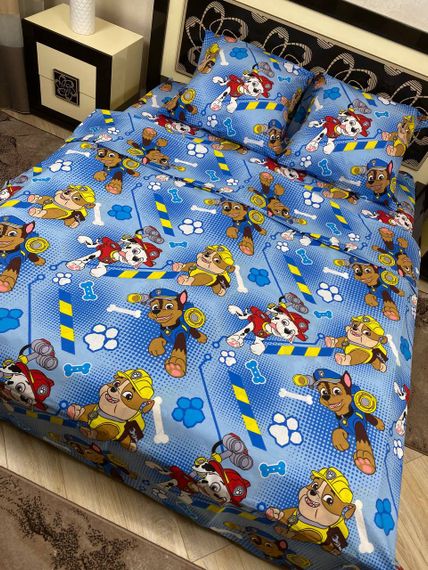 Комплект постільної білизни Soft полуторний Щенячий патруль Paw Patrol 150х215 см | Зображення 2