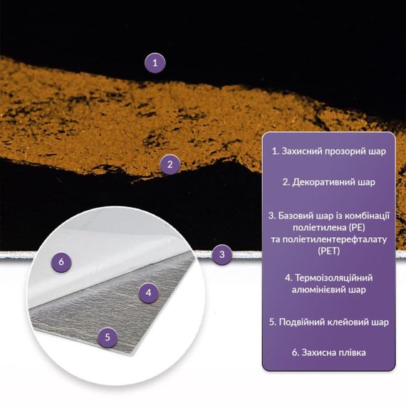Самоклеюча стінова PET плитка у рулоні 600*3000*2mm (D) SW-00002425 | Зображення 1