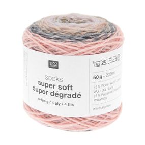 Шкарпеткова пряжа Rico Design Socks Super Soft Super Degrade, 002
