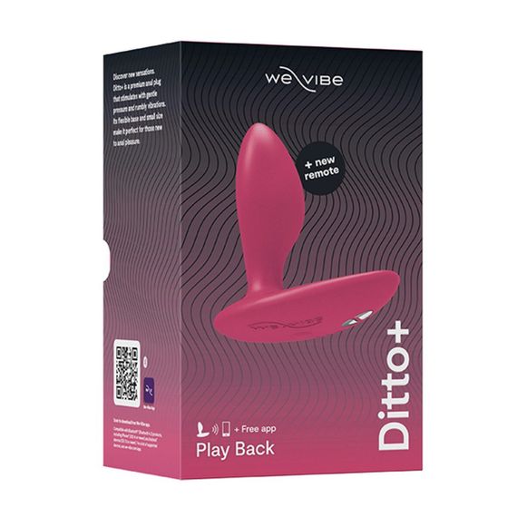 Анальна смарт-вібропробка We-Vibe Ditto+ Cosmic Pink, 10 режимів, пульт ДК | Зображення 9