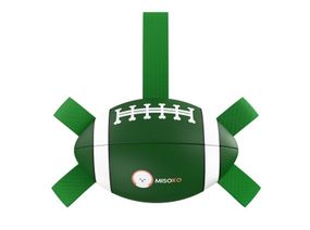 Іграшка для собак Misoko&Co Rugby Ball, 41 см, зелений