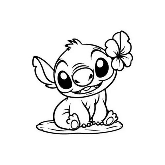 Картина-трафарет для розфарбовування піском "Звірятко з квіткою" Т-а4267 А4