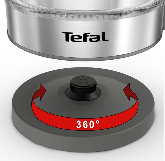 Електрочайник TefalGlass Kettle, 1,7л, скло, сірий (KI740B30) | Зображення 9
