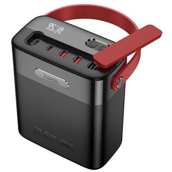 Портативний ЗП Power Bank Hoco J143 Title 22.5W+PD20W 80000 mAh Black | Зображення 3