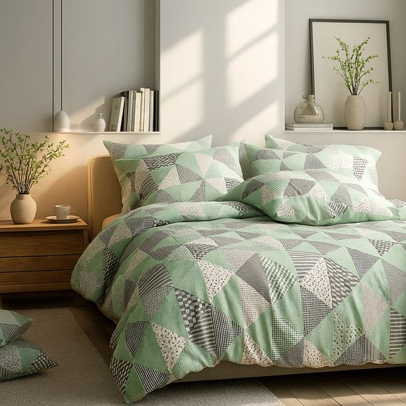 Пододеяльник SoundSleep Abstract Магия ощущений бязь 160х220 см зеленый (2800004889483)