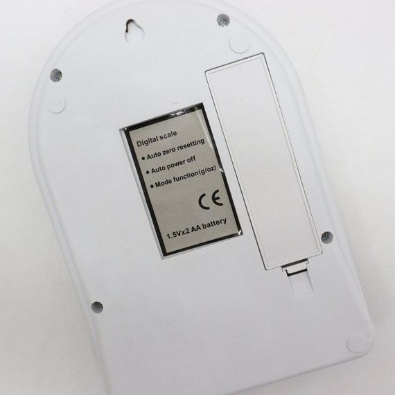 Электронные кухонные весы до 10 кг SF-400, на батарейках / Весы на кухню с LCD-дисплеем / Настольные весы | Зображення 6