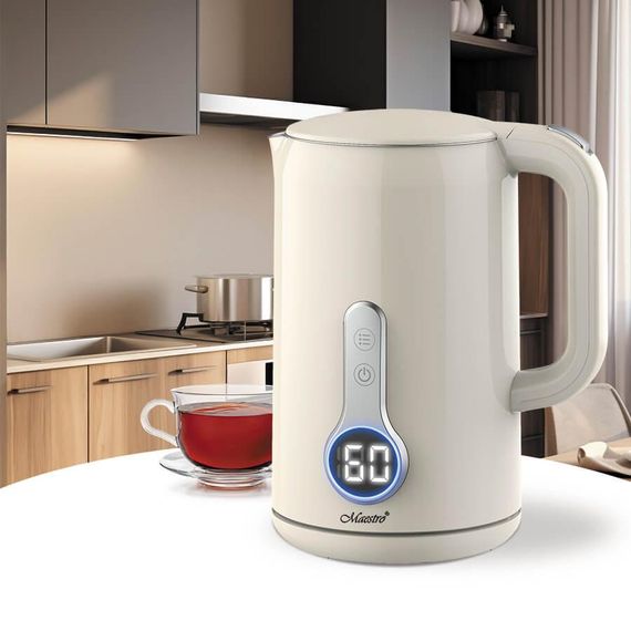 Електрочайник Maestro MR-025-IVORY, 1.7 л, 2200 Вт, з регулюванням температури | Зображення 1