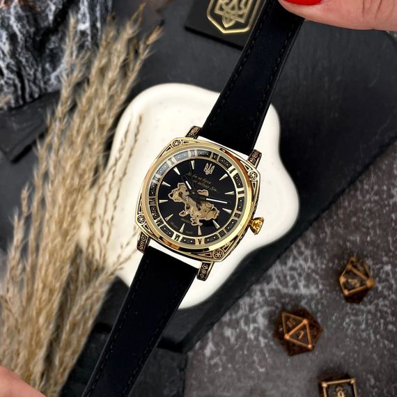 Жіночий годинник Awarder 021 Де би не була Gold-Black-Black | Зображення 4