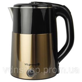 Чайник дисковий Vilgrand, Чайник електричний домашній, Чайники металеві з нержавіючої сталі PC-20