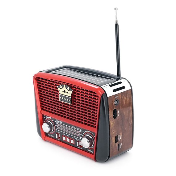 Радиоприемник GOLON RX455S, LED, 6W, AM/FM радио, Вход microSD, USB, Black/Grey | Зображення 1