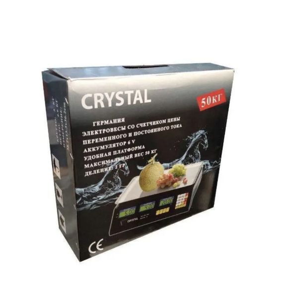 Ваги торгові електронні Crystal до 50 кг весы торговые | Зображення 1