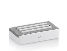 Мыльница Kela Сube 23691 12х7х3 см белая