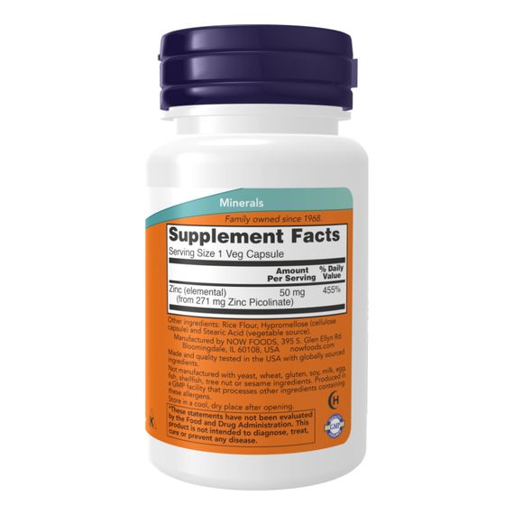 Zinc Picolinate 50mg - 120 vcaps | Зображення 1