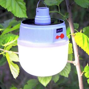 Аккумуляторная кемпинговая LED лампа светильник JD-2022 с TY-727 солнечной панелью