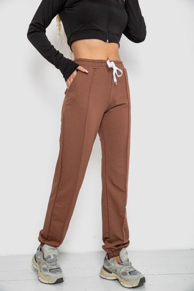 Спорт штани женские  -уценка, цвет темно-коричневый, 247R4670-1-U-9 | Зображення 2