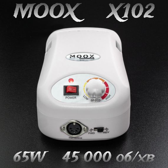 Белый фрезер Moox X102 45тис. об/мин, 65W для маникюра и педикюра | Зображення 1