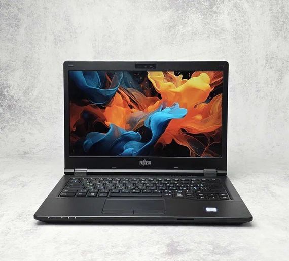 Ультрабук Fujitsu LifeBook E548 / 14" (1920x1080) IPS / Intel Core i5-8350U (4 (8) ядра по 1.7 - 3.6 GHz) / 8 GB DDR4 / 256 GB SSD / Intel UHD Graphics 620 / WebCam / Win 10 Pro б/у | Зображення 1