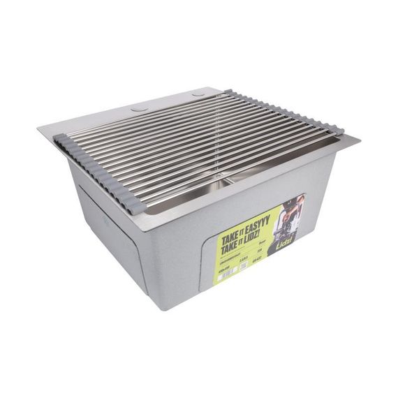 Сушарка на кухонну мийку Lidz Acsis LA01 Gray, кругла основа, для посуду 440х320 мм LDACSLA01GRA49779 | Зображення 4