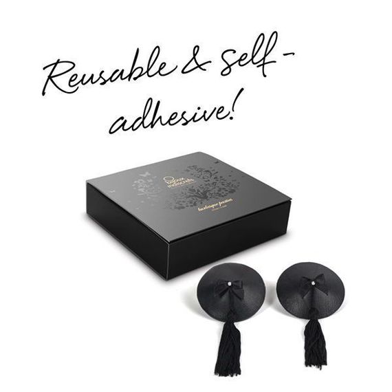 Пестіс Bijoux Indiscrets Burlesque pasties ORIGINAL BLACK | Зображення 4