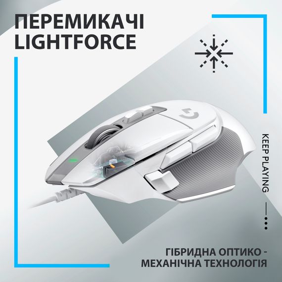 Мишка Logitech G502 X USB White (910-006146) | Зображення 1