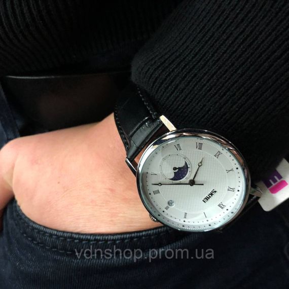 Оригинальные мужские часы SKMEI 9308SIBK, Оригинальные брендовые часы для мужчины UZ-15 | Зображення 7