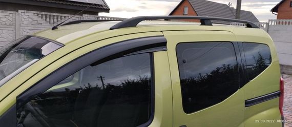Ветровики Sunplex Sport (2 шт) для Peugeot Bipper 2008-2024 гг | Зображення 1