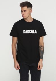Футболка чоловіча чорна з принтом "Dadcula", M