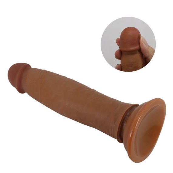 Фаллоимитатор PRETTY LOVE - KEON 8.4(214mm) Sliding Skin Series TPR, Suction base Bendable Sex Aura | Зображення 4
