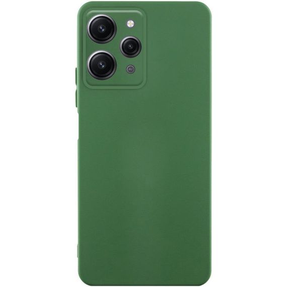 Чехол TPU GETMAN Liquid Silk Full Camera для Xiaomi Redmi 12 Зеленый / Dark green