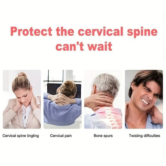Заспокійлива підтримка шиї з масажними точками, захист - коли продуло шийний відділ хребта | Зображення 4