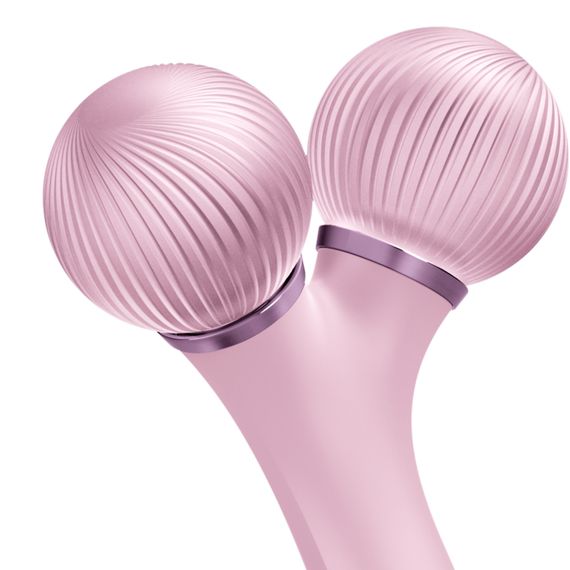 Електронний ультразвуковий ролик для обличчя GESKE Sonic Facial Roller 4в1 pink | Зображення 4