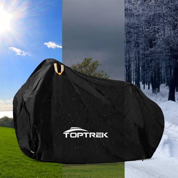 Чохол для мототехніки чорний Toptrek | Зображення 3
