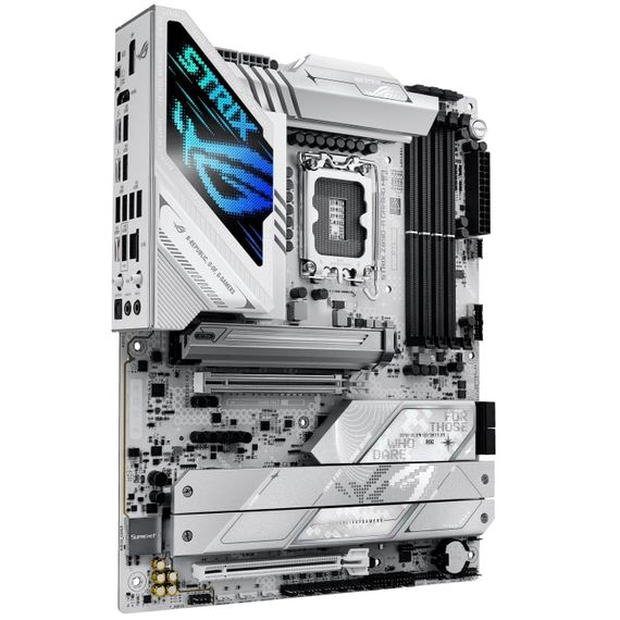 Материнcкая плата ASUS ROG STRIX Z890-A GAMING WIFI s1851 Z890 4xDDR5 M.2 DP HDMI Wi-Fi BT ATX белый 90MB1I90-M0EAY0 | Зображення 2