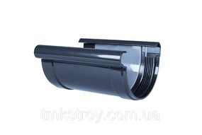 Муфта желоба водосточной системы Profil (Профиль) разные цвета 130/100, графит