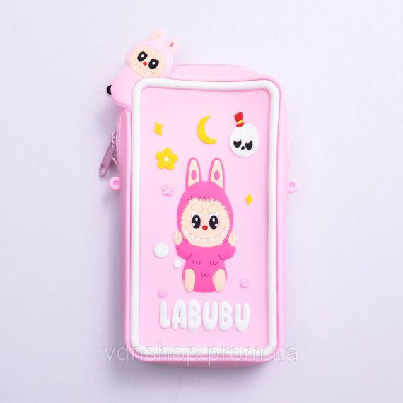 Дитяча силіконова сумочка-гаманець 17*10*3 см Рожевий HP-55-18P | Зображення 1