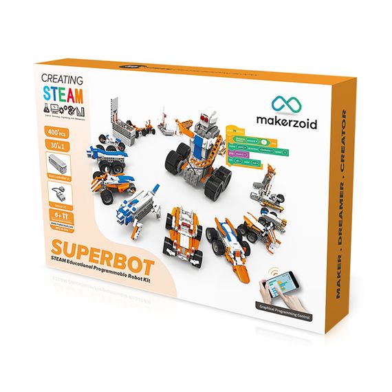 Конструктор Makerzoid Superbot Educational Building Blocks (MKZ-ID-SPB) | Зображення 5