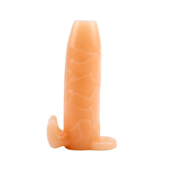 Насадка на член Chisa SuperMe Vibrating Real Feel Sleeve з вібрацією Sex Aura | Зображення 2