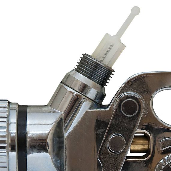 Фарборозпилювач хромований Sigma HVLP 1.3 мм з верхнім баком 600 мл (6812131) | Зображення 2