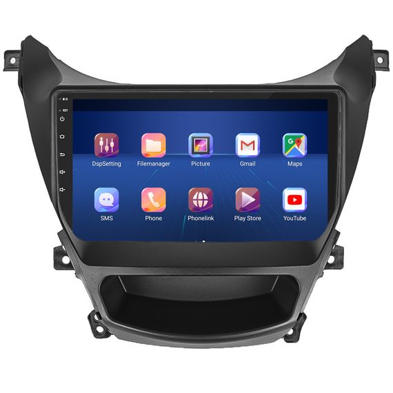 Штатная магнитола Lesko для Hyundai Elantra V (MD) Рестайлинг 2013-2016 экран 9" 4/64Gb 4G Wi-Fi GPS Top | Зображення 1